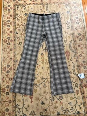 Anthropologie Maeve Black & White Houndstooth Pencil Skirt